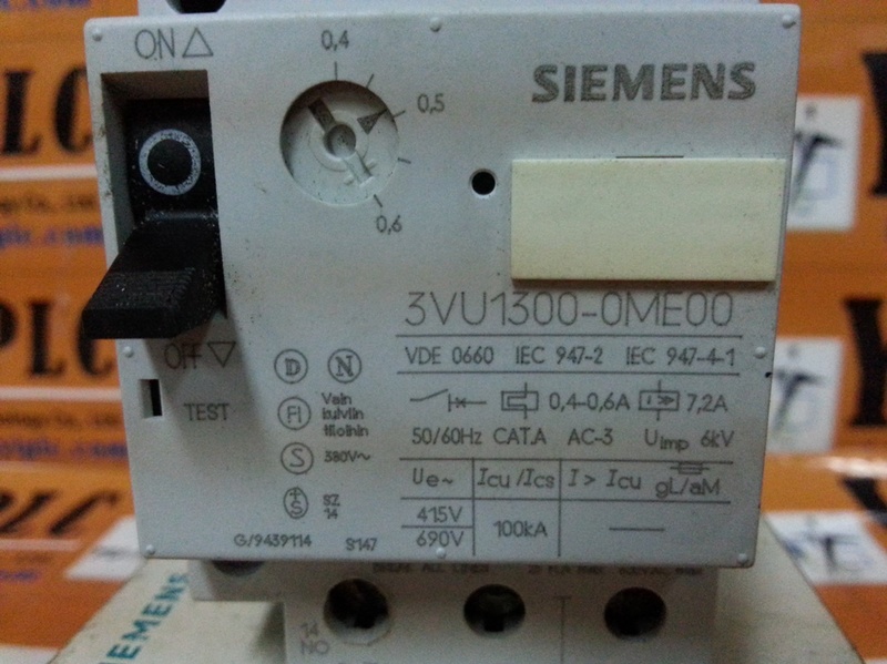 SIEMENS 3VU1300 0ME00 CIRCUIT BREAKER 裕益科技自動化設備可程式編碼器PLC分散式控制系統DCS